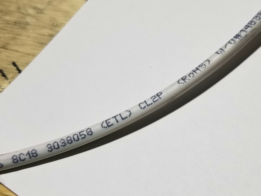 Southwire Genesis 4766 18/8C Solid Plenum Thermostat Cable CL2P White /50ft