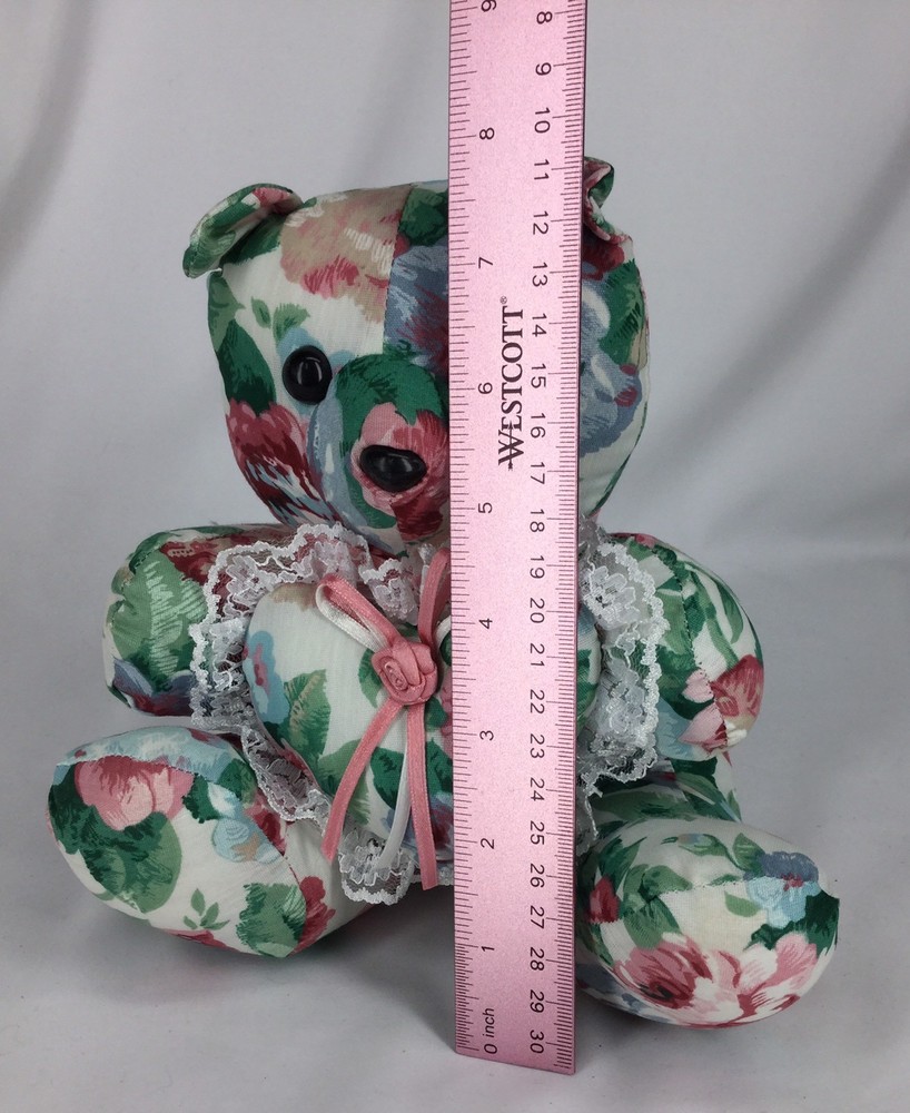 Stuffed Floral Sachet Bear Wuth A Heart 8 Inch