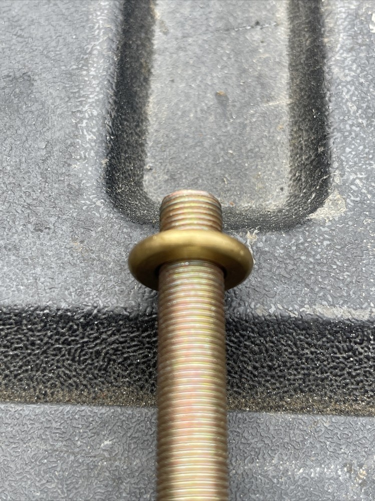 5/8” UNF SOLID BRASS TURNED END CAP CHECK RING THREADED 1/8 IPS LOT OF 6