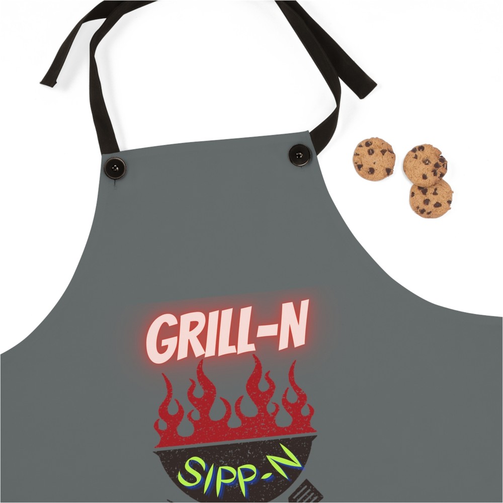 Grill-N, Sipp-N & Chill-N - BBQ Apron