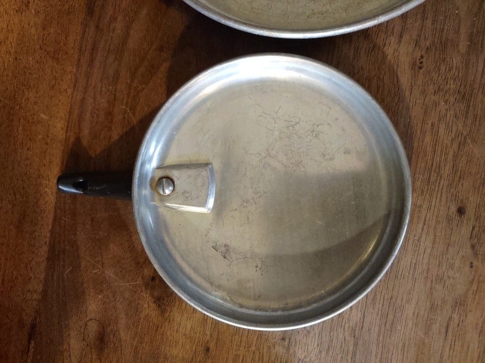 3 Vintage Mirror Replacement Pan Lids
