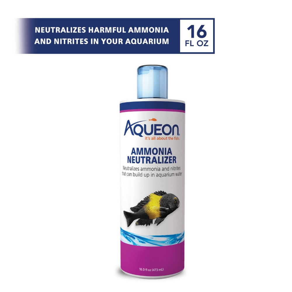 Aqueon Ammonia Neutralizer 16 oz Neutralizes Ammonia and Nitrites