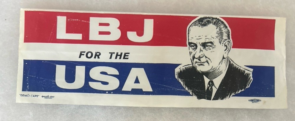 LBJ For The USA plastic cap  11” x 4”