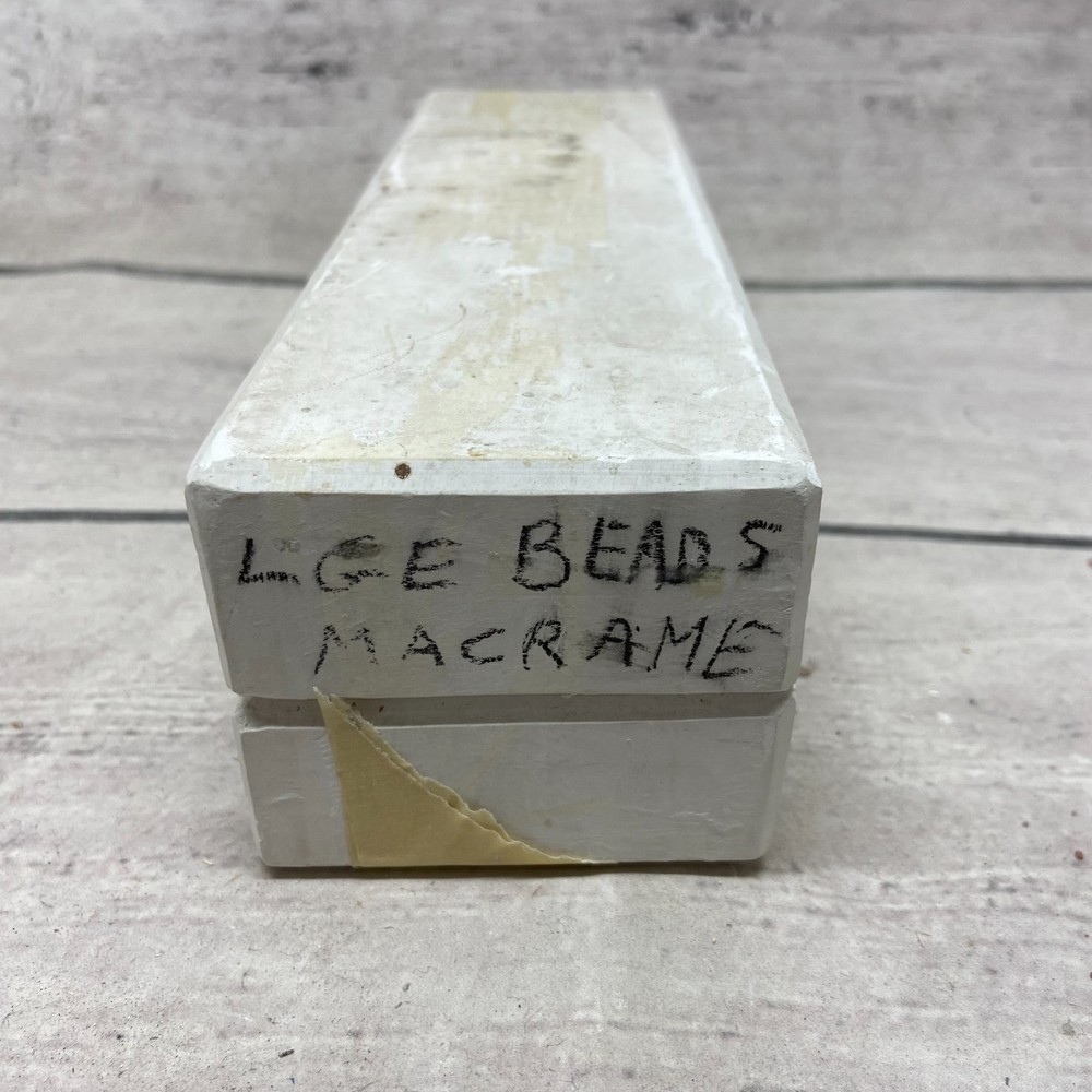 Vintage 1976 Garrard Ceramic Casting Mold Large Beads Macrame #430