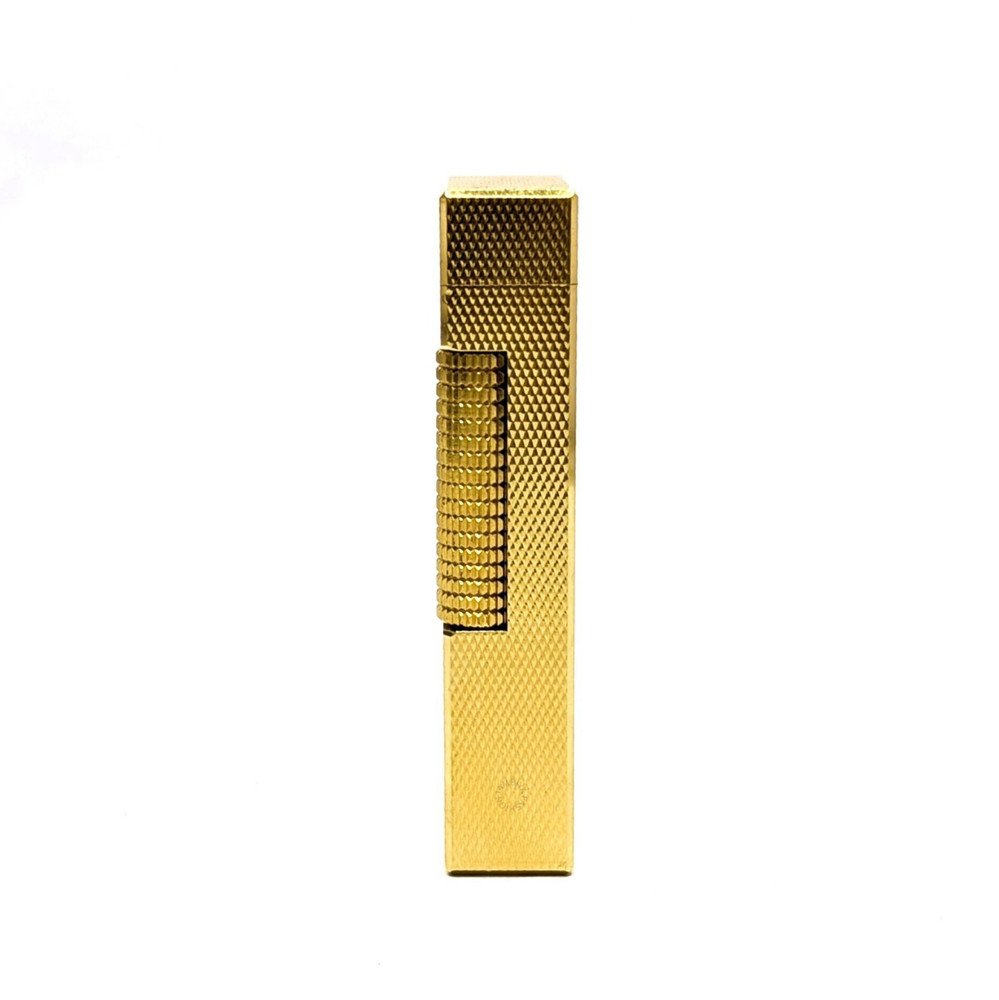 Dunhill Rollagas Barley Pattern Lighter Gold-Plated Swiss Made 90s Fully Working