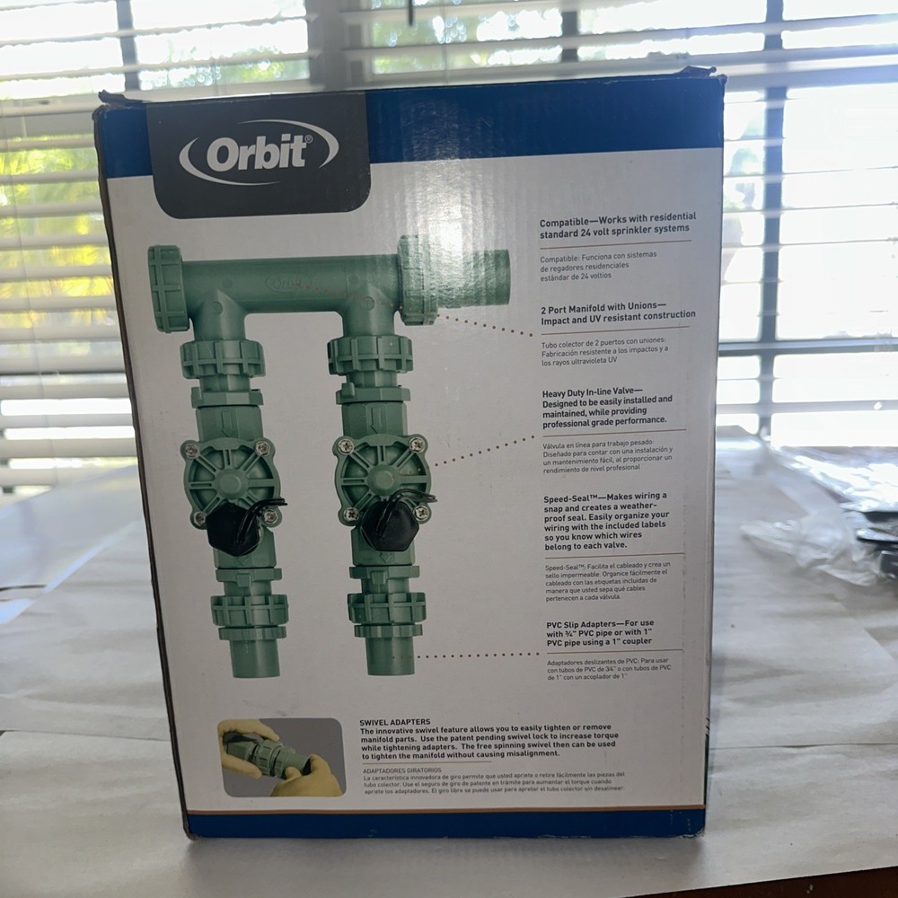 Pack Orbit #57250 Valve System Heavy Duty 2 Valves Inline Manifold Assembly S2