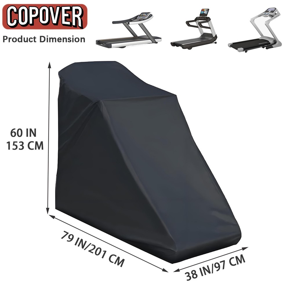 Treadmill Cover, Dustproof UV Protection Running Machine Cover, Exercise Work...