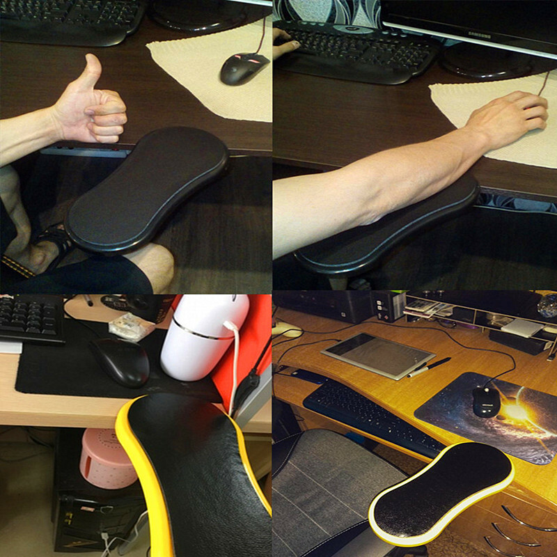 US Attachable Armrest Pad Desk Computer Table Arm Support Mouse Pads Arm Wrist