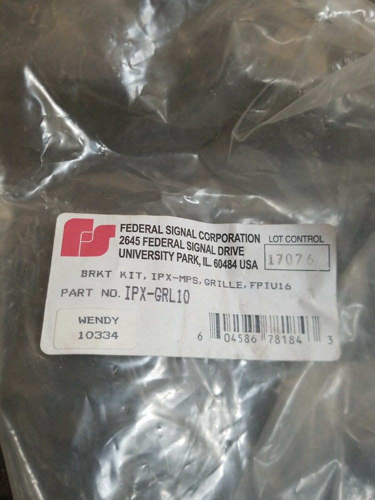 FEDERAL SIGNAL BRACKET IPX-GRL10
