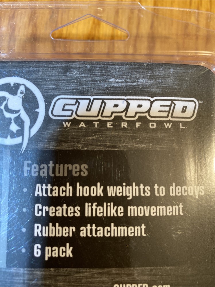 4oz Decoy Hook Weights Cupped Waterfowl 6Pk