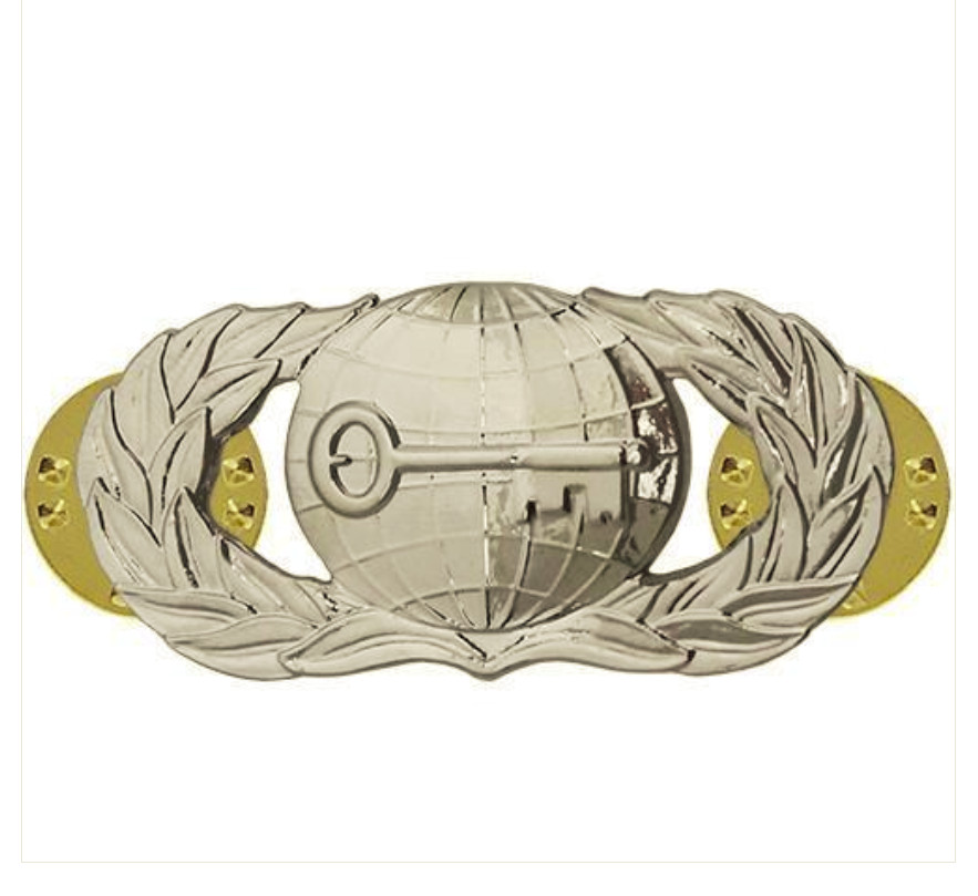 Vanguard AIR FORCE BADGE: INTELLIGENCE - REGULATION SIZE