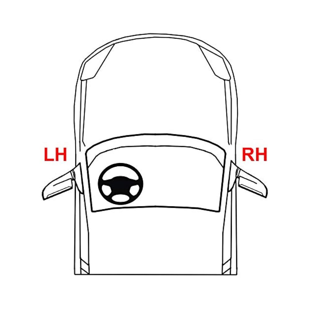 Ford E,Series Mirror Assembly, Passenger Side, Power Glass, Replacement