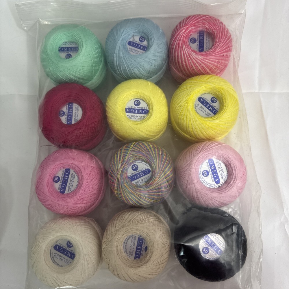 Omega 30 Gramos Nets Multicolor Lot of 12