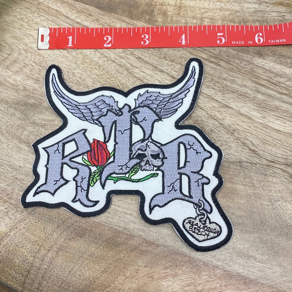 RTB Real Tough Bitch Patches Biker Babe Coat Iron On Bling - Medium