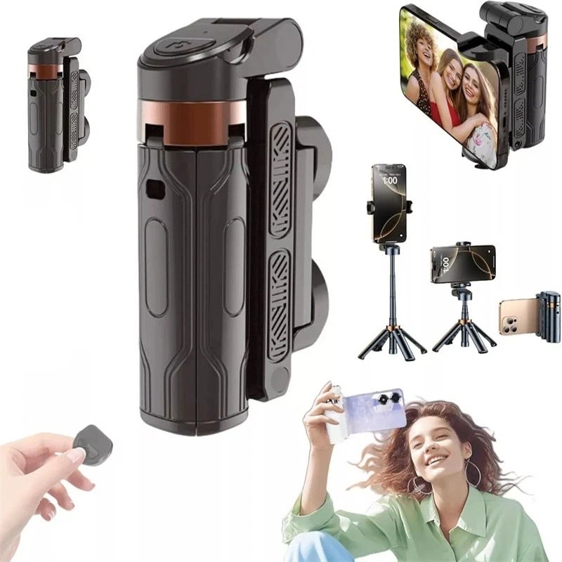 Portable Mini Selfie Stick Tripod with Bluetooth Remote for iPhone/Android Phone