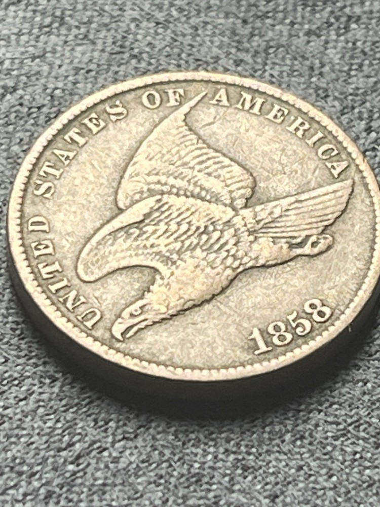 1858 FLYING EAGLE CENT (#144)