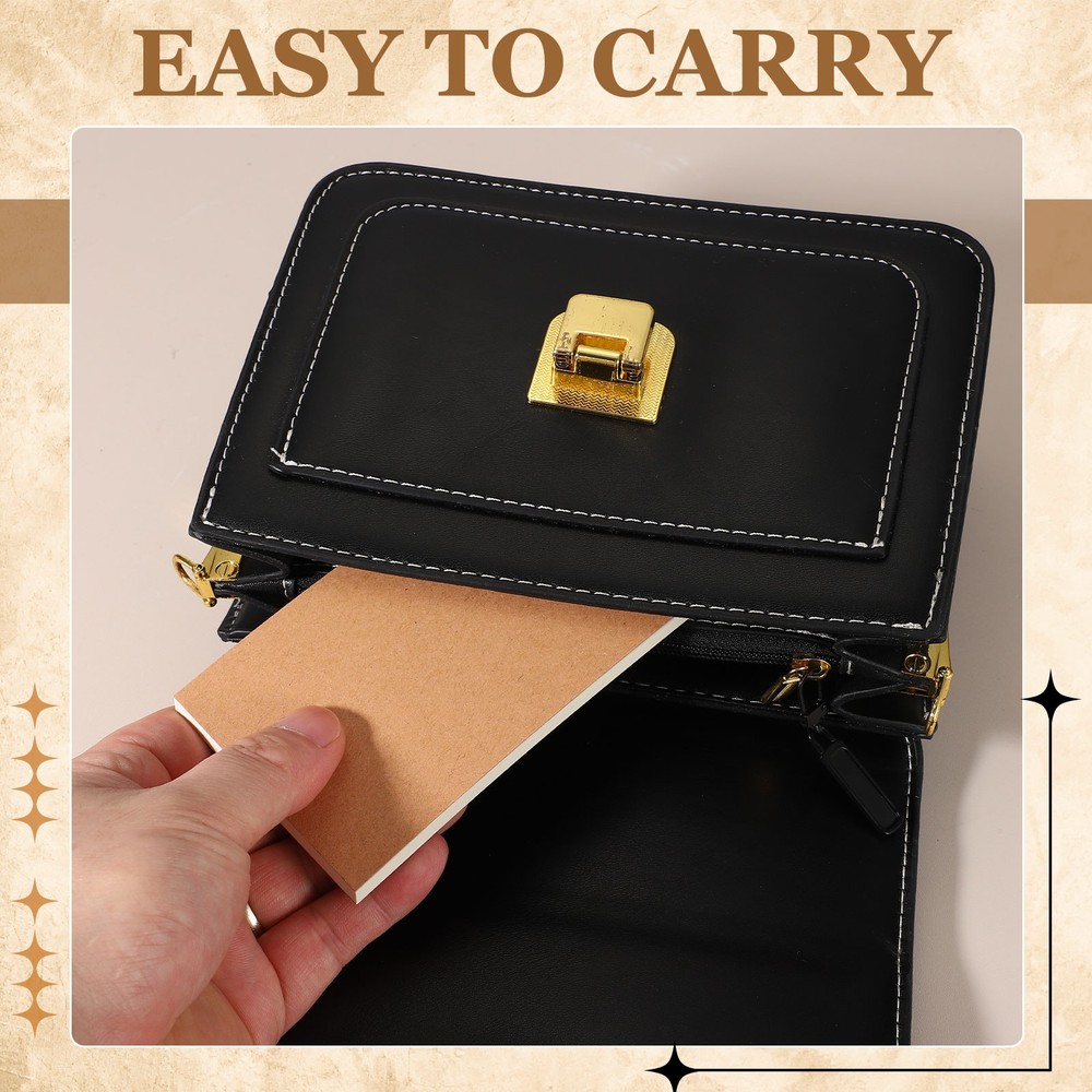 4 Pcs Small Notepads Portable Field Notes for Work Office,Grid
