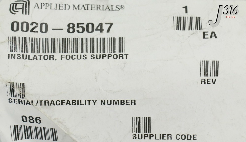 24170 APPLIED MATERIALS INSULATOR, FOCUS SUPPORT (NEW) 0020-85047