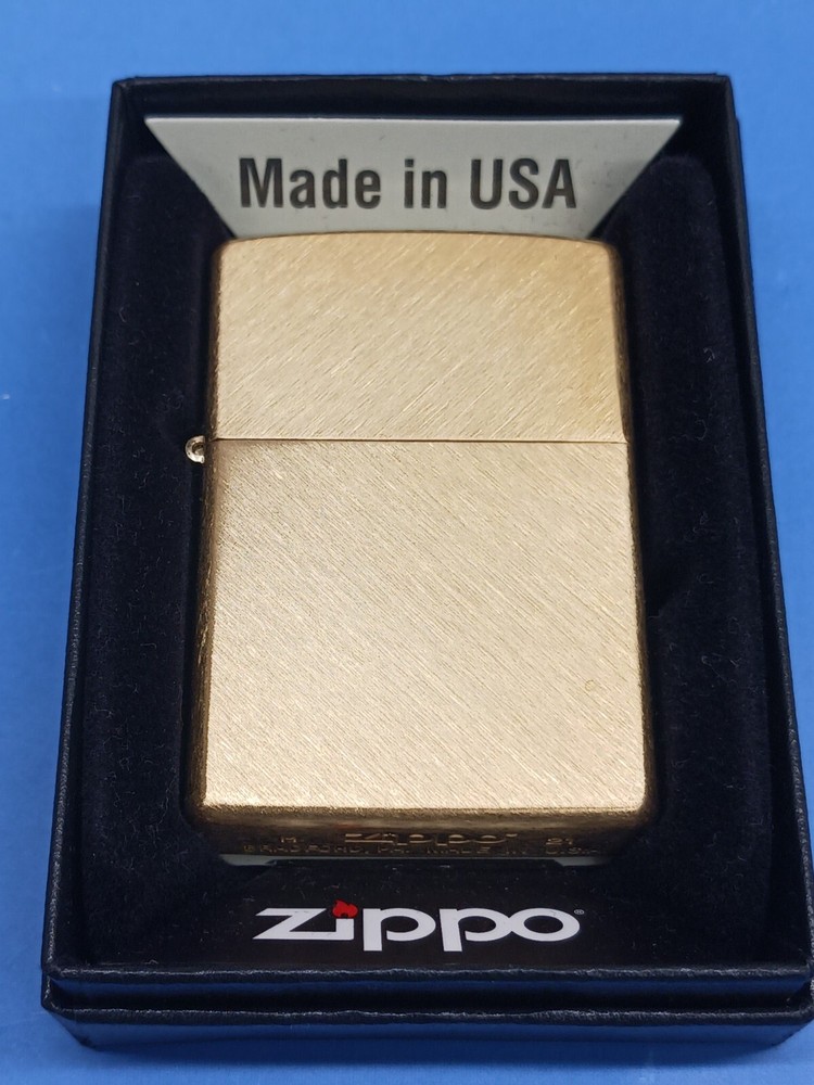 Zippo Herringbone Sweep Brass 29830