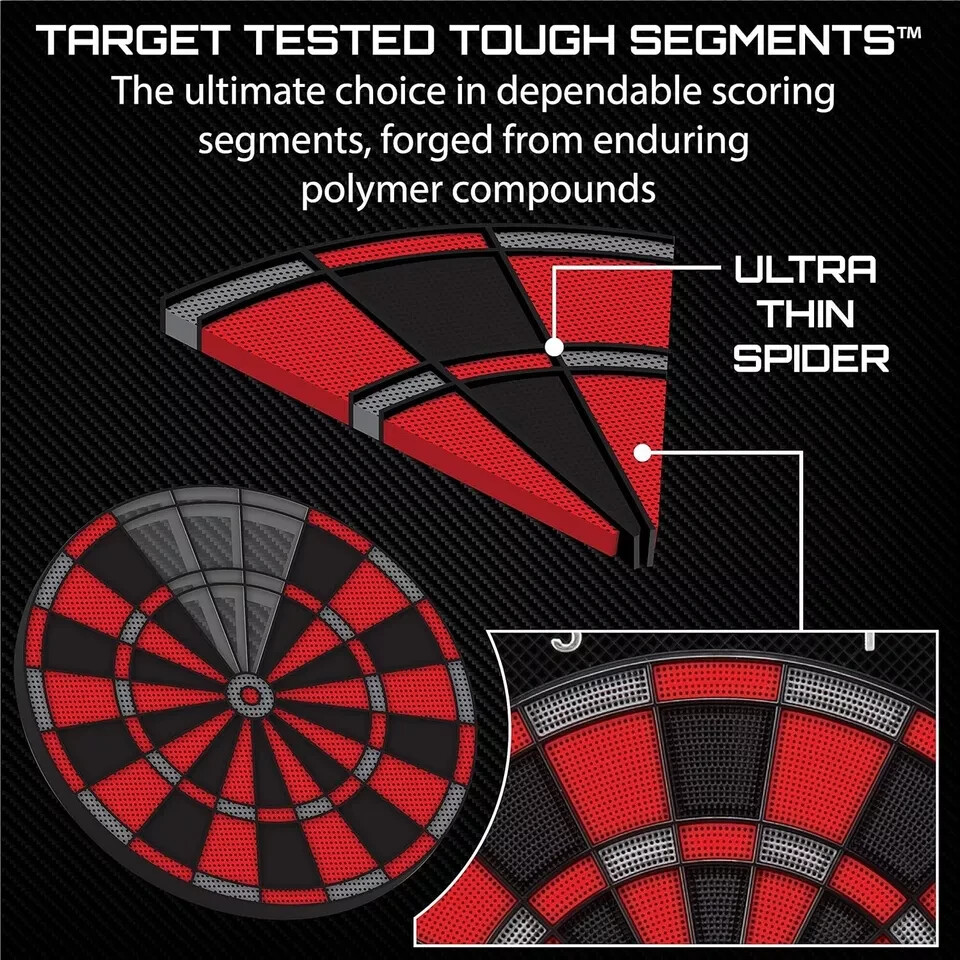 Viper Solar Blast Electronic Dartboard Deluxe Size Over 55 Games