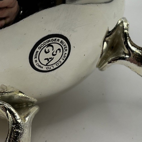 Vtg Godinger Silver Art Co. Silver Plated 4 Pc. Miniature Coffee Set