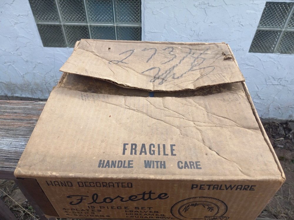 MacBeth-Evans ~ Monax Petalware ~ 15 Piece Set ~ Florette Dinnerware New In Box