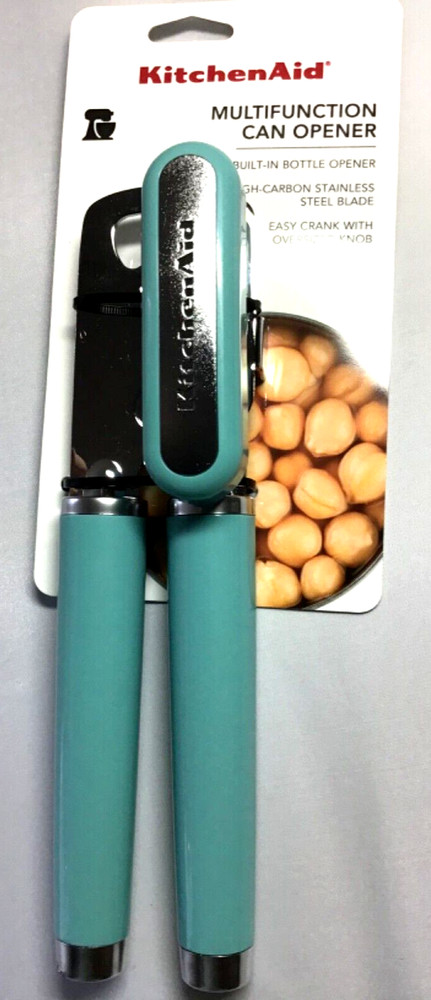 KITCHENAID MULTIFUNCTION CAN OPENER AQUA BLUE NIP