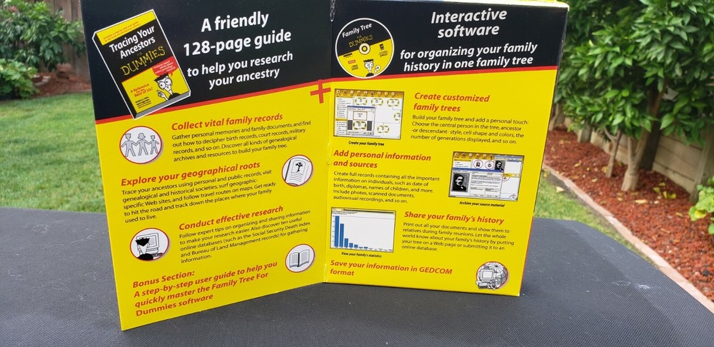 Family Tree For Dummies Software (PC CD-ROM)