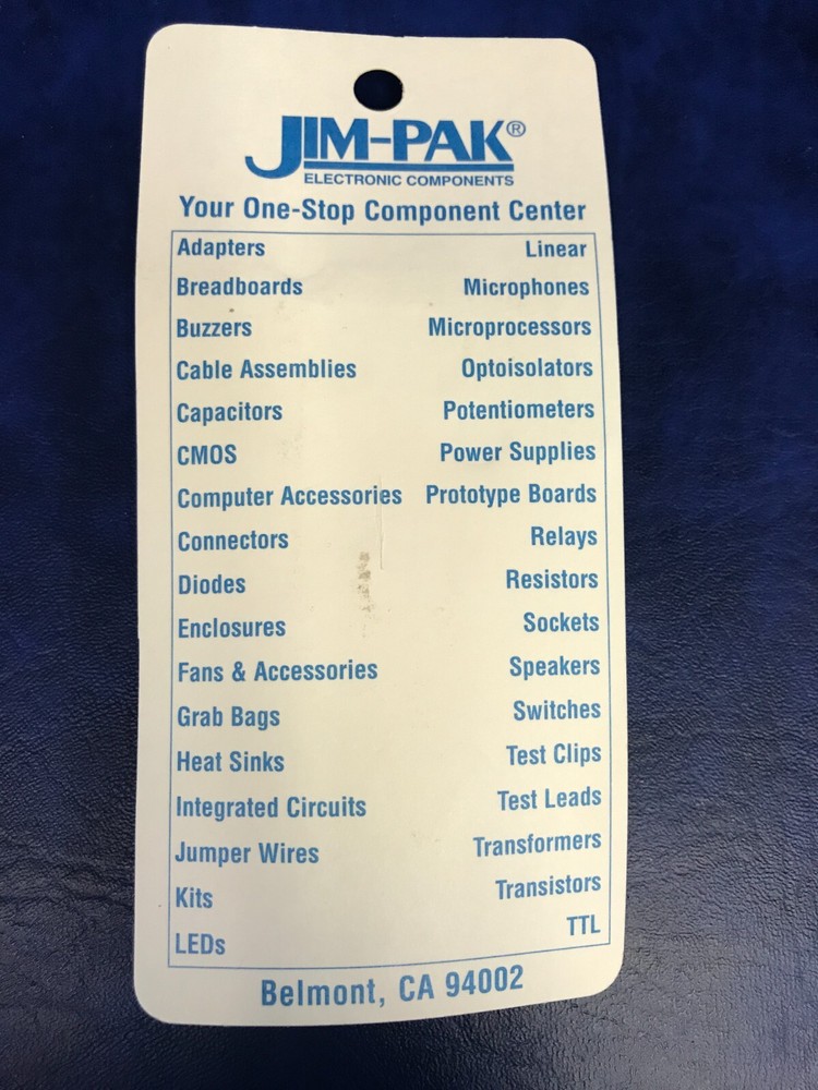 Jim-Pak 8 Pin Low Profile Machine Tooled Solder Tail IC Socket #8MLP-8