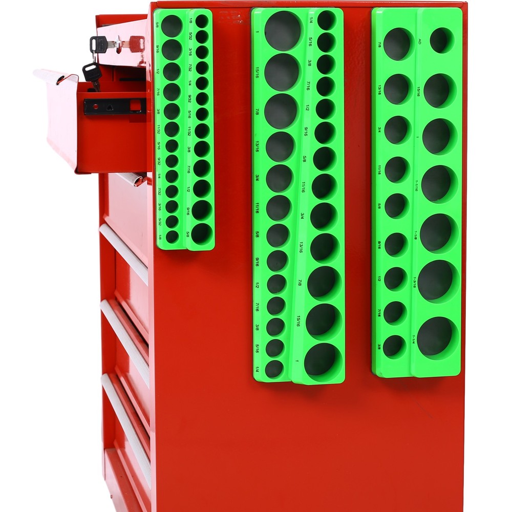 Magnetic Socket Organizer Set 68pcs Socket Holder Set Includes 1/4", 3/8", 1/2"