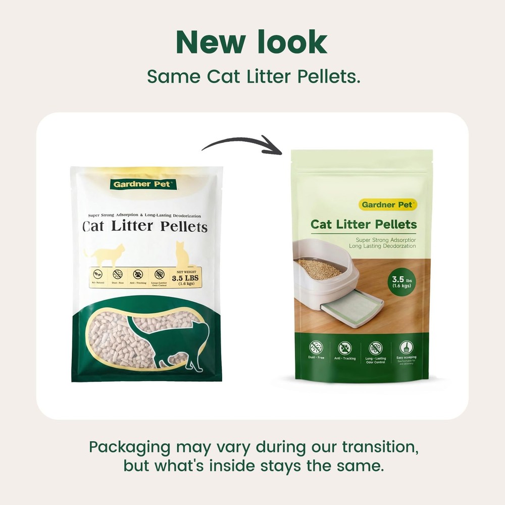Cat Litter Pellets Work in Double-Layer Litter Boxes, Natural Mineral Formula...
