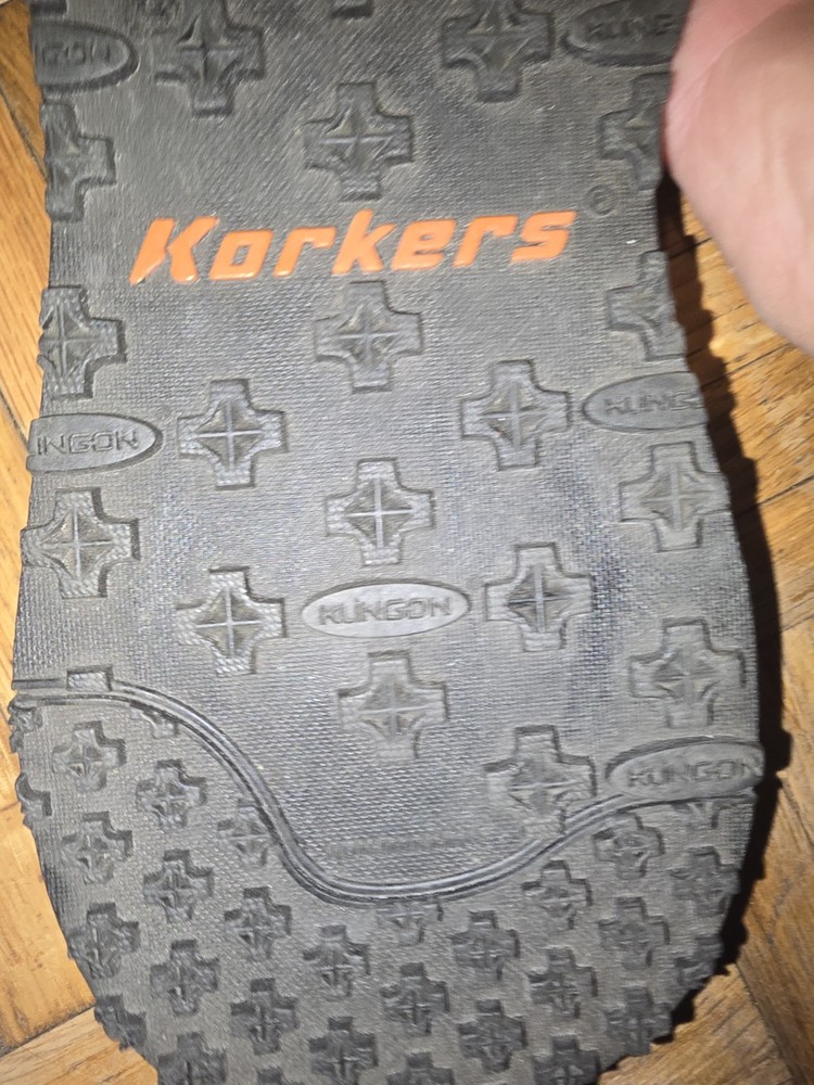 Korkers Omnitrax Sole System Klingon Rubber Replacement Soles. Size 13-13.5