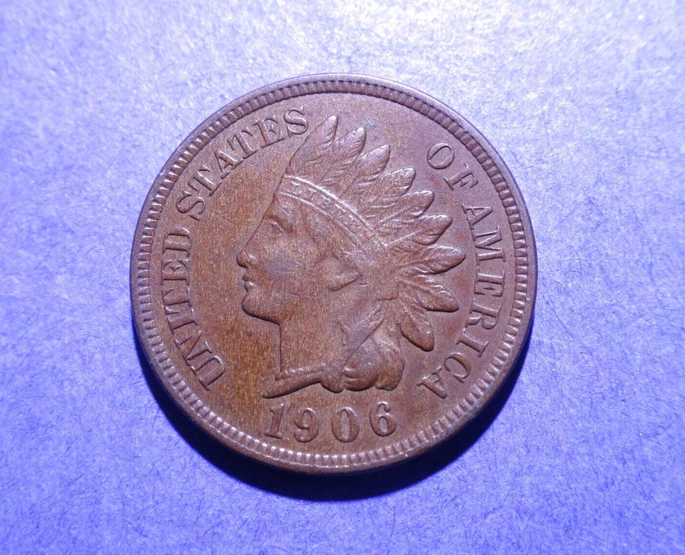 1906 Indian Cent  Ch. XF