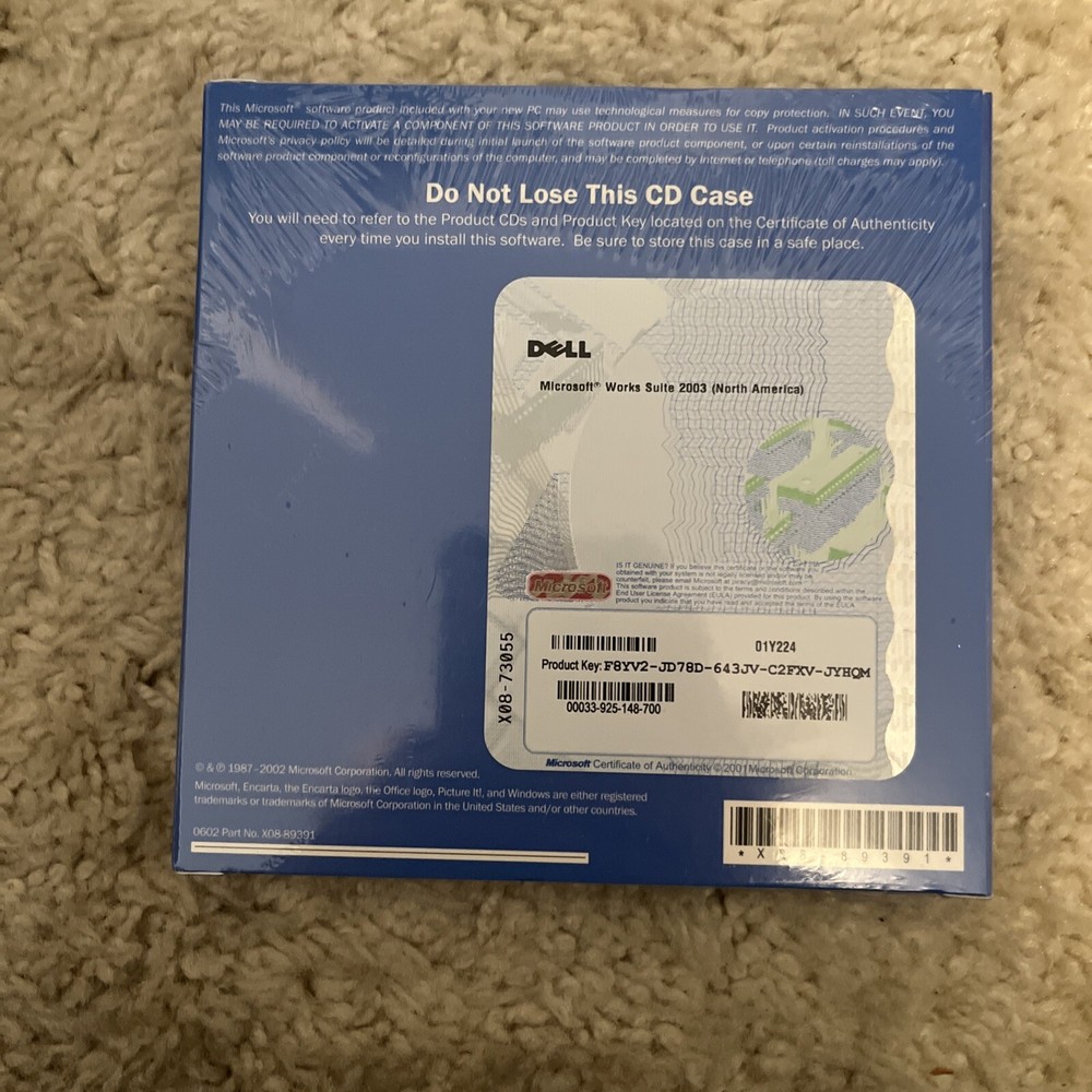 Microsoft Works Suite 2003 Software CD Brand New! Sealed!