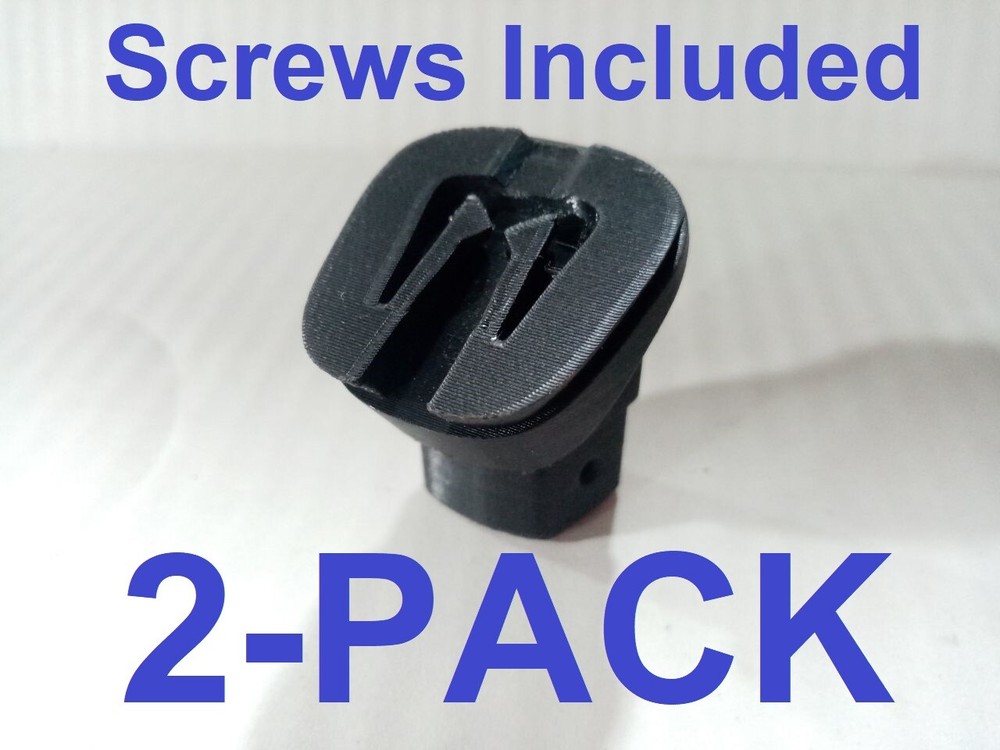 XP Deus 1 & 2 remote control holder replacement (2-Pack) black. w/securing hole.