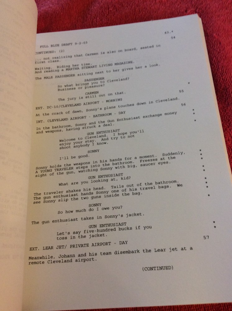 ORIGINAL SCRIPT DEEP ATTACK BET YOUR LIFE SEAN CARRIGAN BILLY ZANE