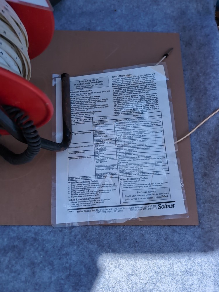 Solinst Interface Meter For Checking Water Please Take A Look It Is Model 121