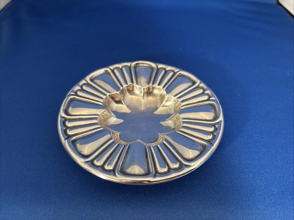 Antique Sterling Silver Pin Dish