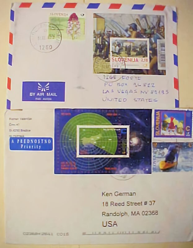 SLOVENIA SHEETLETS 2 DIFF TO USA