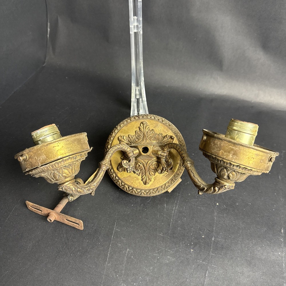 Vintage Brass Wall Sconce Light Made Is Spain 12”