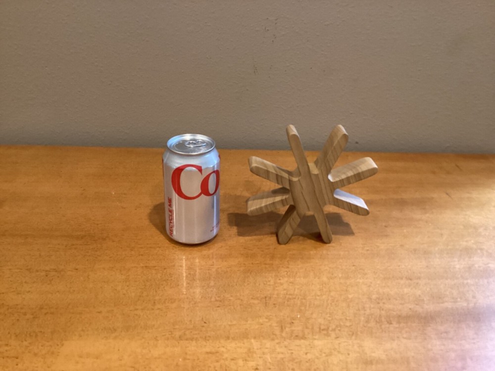Wooden 6.5” asterik