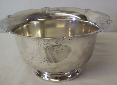 Silverplate Scalloped Bowl 7.5" diameter
