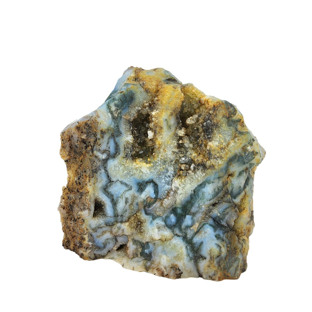 Moss Agate, 3+ lbs, cabbing rough, lapidary, #R-6884