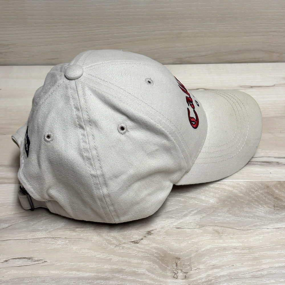 Callaway Golf Cap Hat White Red Logo Adjustable Back