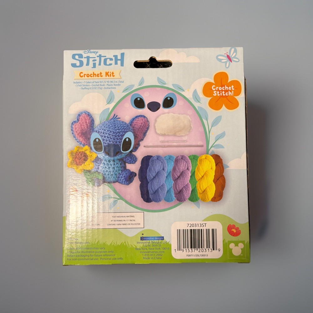 🔥Disney Stitch Easter Spring Crochet Kit BNWT🔥