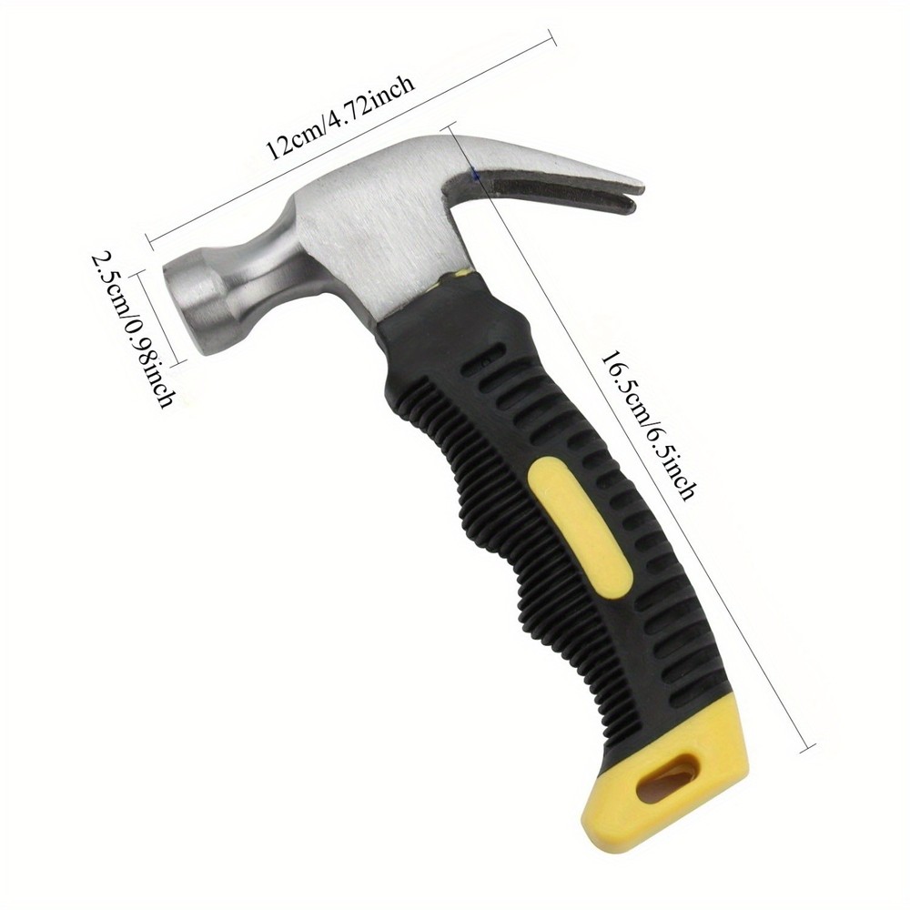 1/2/4PCS 8 Oz Claw Hammer, Multi-functional Mini Hammer with Magnetic