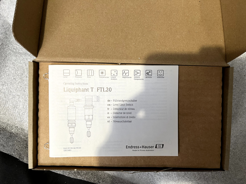 Endress+Hauser Liquiphant T FTL20 Level Sensor