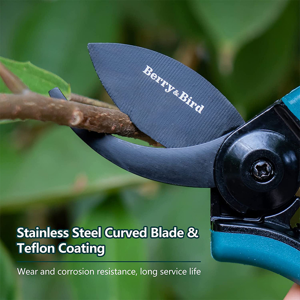 Berry&Bird 2pcs Garden Pruning Shears Mini Micro-Tip Pruning Snips Hand Pruner