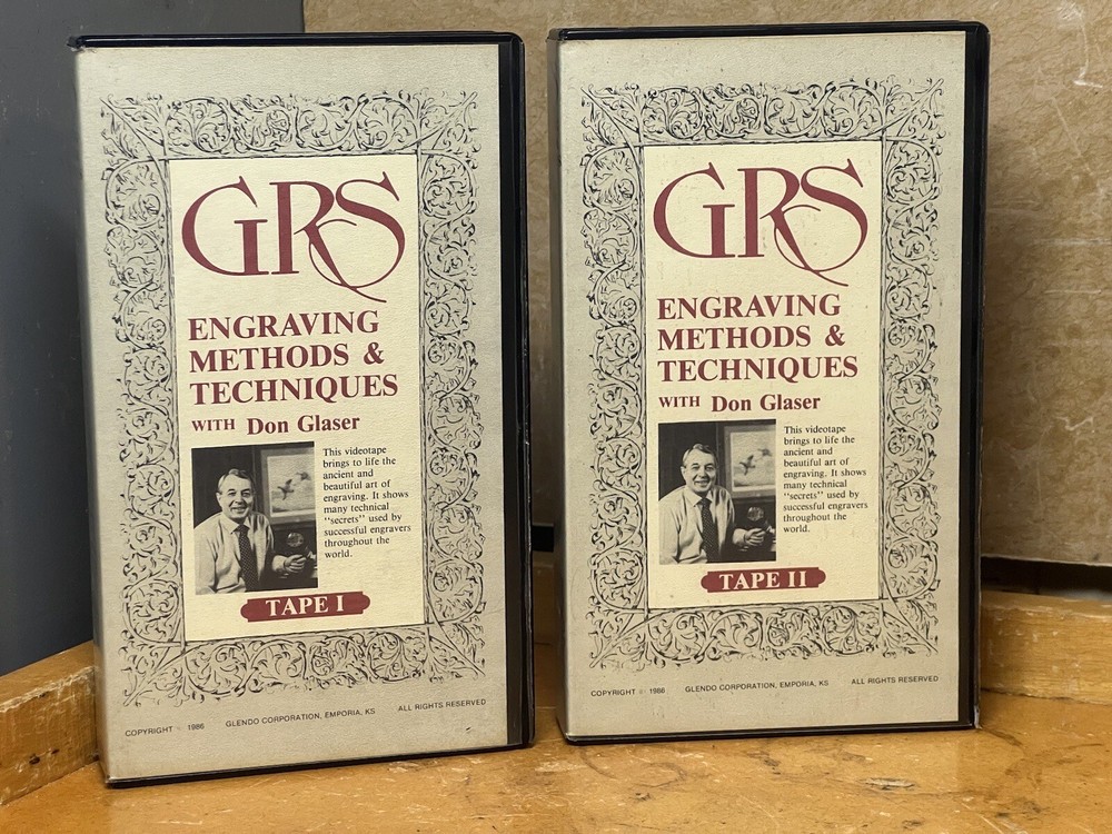 GRS Engraving Methods & Techniques VHS Tape by DON GLOSER ~