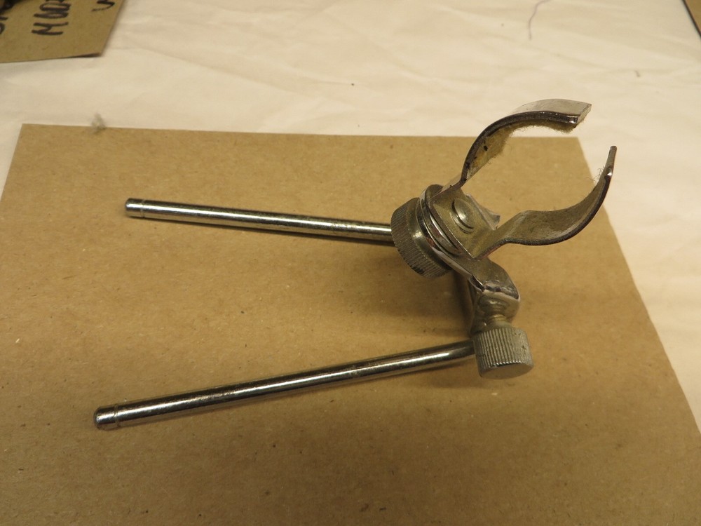 VINTAGE MICROPHONE DESK STAND CHROME